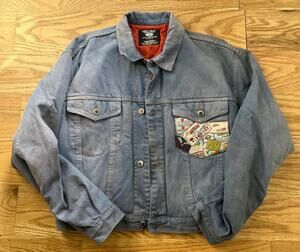 Vintage Grit Iron Work Wear Denim Quilted Jacket